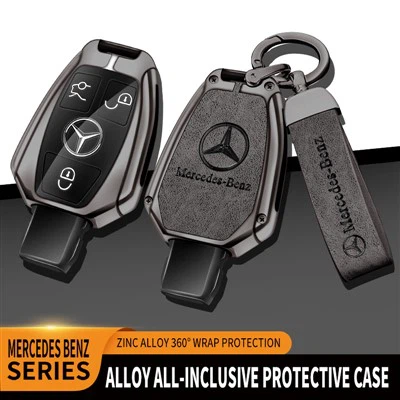 Caja de cuero para la llave de Mercedes